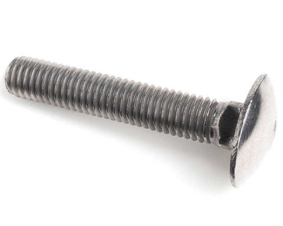 M12 X 25 CARRIAGE BOLT DIN 603 A2 ST/ST (FULL THREAD)