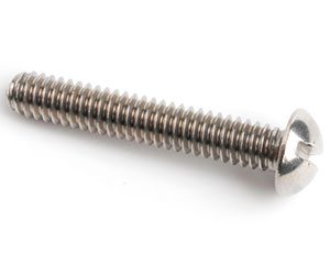 0-80 X 7/16 SLOT ROUND HEAD SCREW ANSI B18.6.3 A2 ST/ST