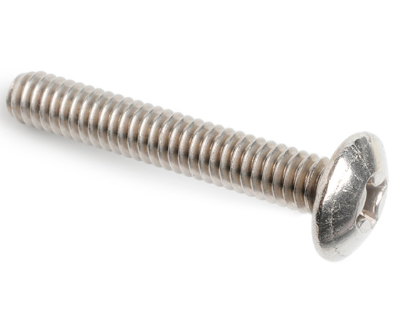 1/4-28 X 1 PHILLIPS MUSHROOM HD SCREW ANSI B18.6.3 A2 ST/ST