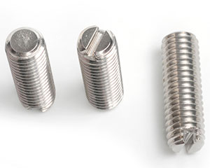 M8 X 50 SLOTTED SET SCREW FLAT POINT DIN 551 A1 ST/ST