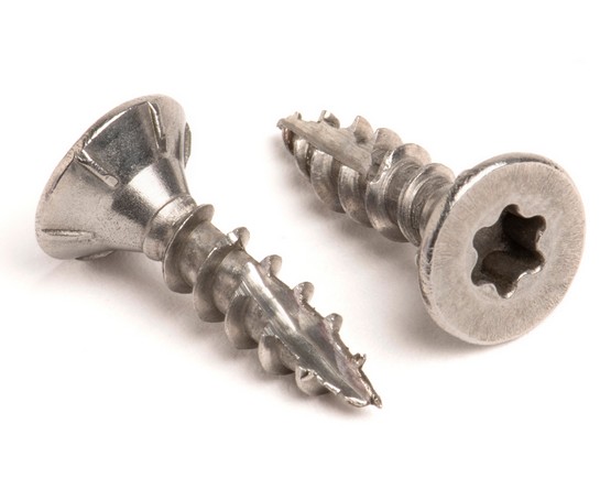 4.5 X 20/20 TX20 CSK CUTTING TIP CHIPBOARD SCREW A2 ST/ST